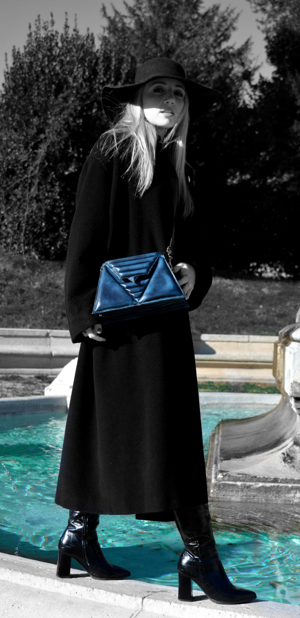 triangles bag luxury leather made in italy