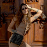 harleq curvy bag luxury black leather made in italy