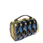 black blue vintage bag