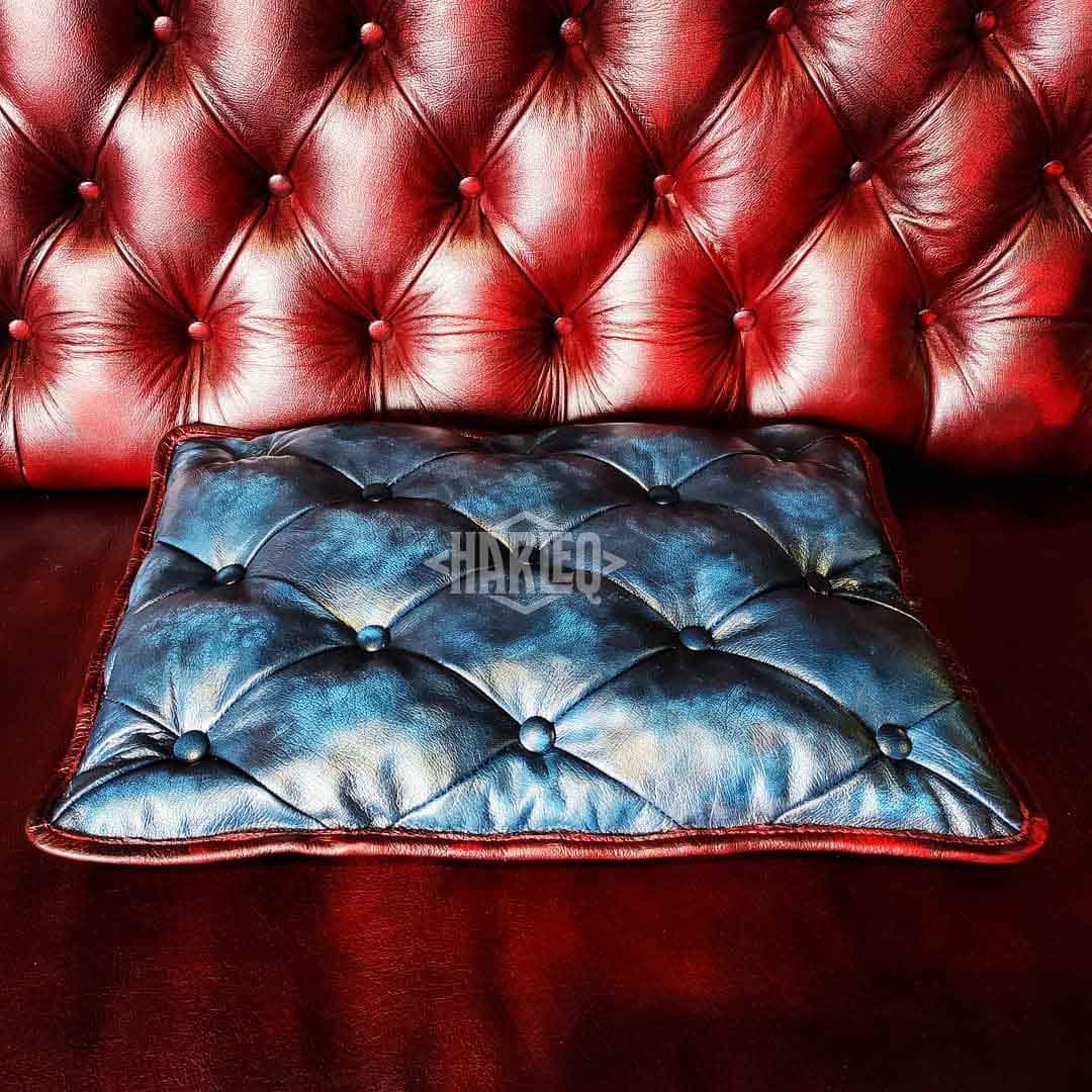 Leather Cushions Pillows Deep Oned, Red Leather Pillow