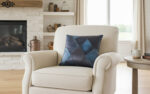 Real Leather Squared Pillows Totally HandMade in Italy Exclusive Harleq Patchwork Leathers