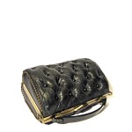 borsa nera vintage leather handbag