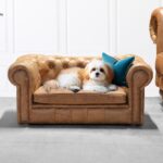 dog bed sofa couch pet collection leather harleq