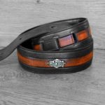 guitar-belt-leather-black-orange-handmade-in-italy-customizable