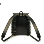 harleq curvy backpack leather black