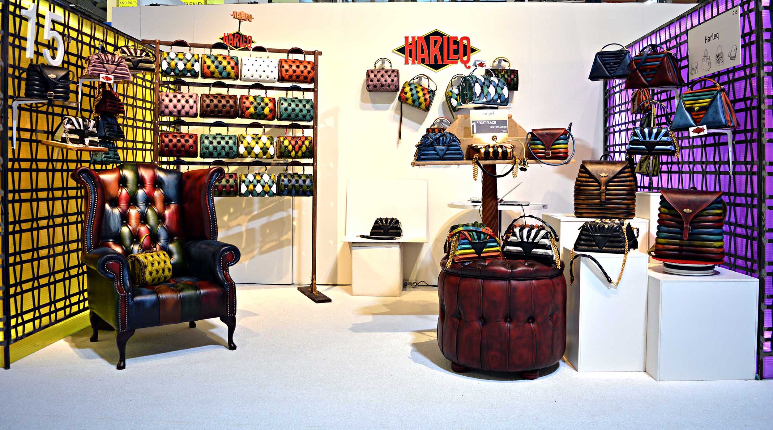 harleq luxury bags mipel tradeshow