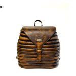 harleq rounded backpack gold