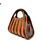 harleq the spine brown luxury bag