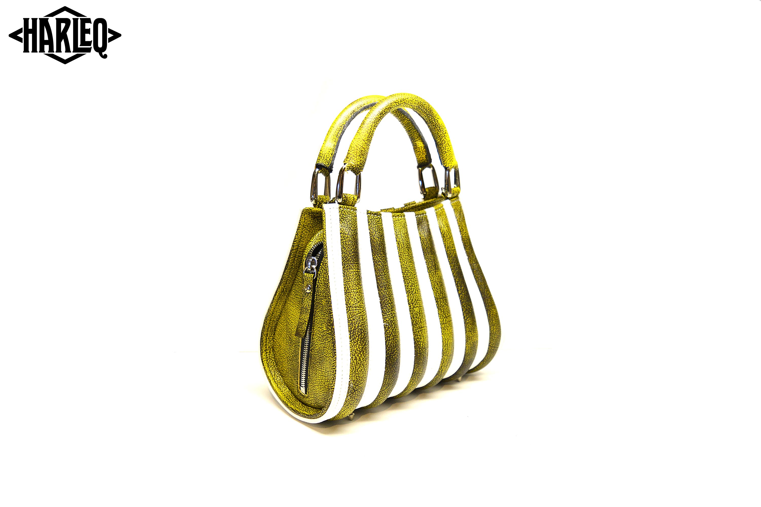 harleq-the-spine-mini-luxury-bag-yellow-white-leathers