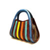 harleq luxury leather rainbow bag