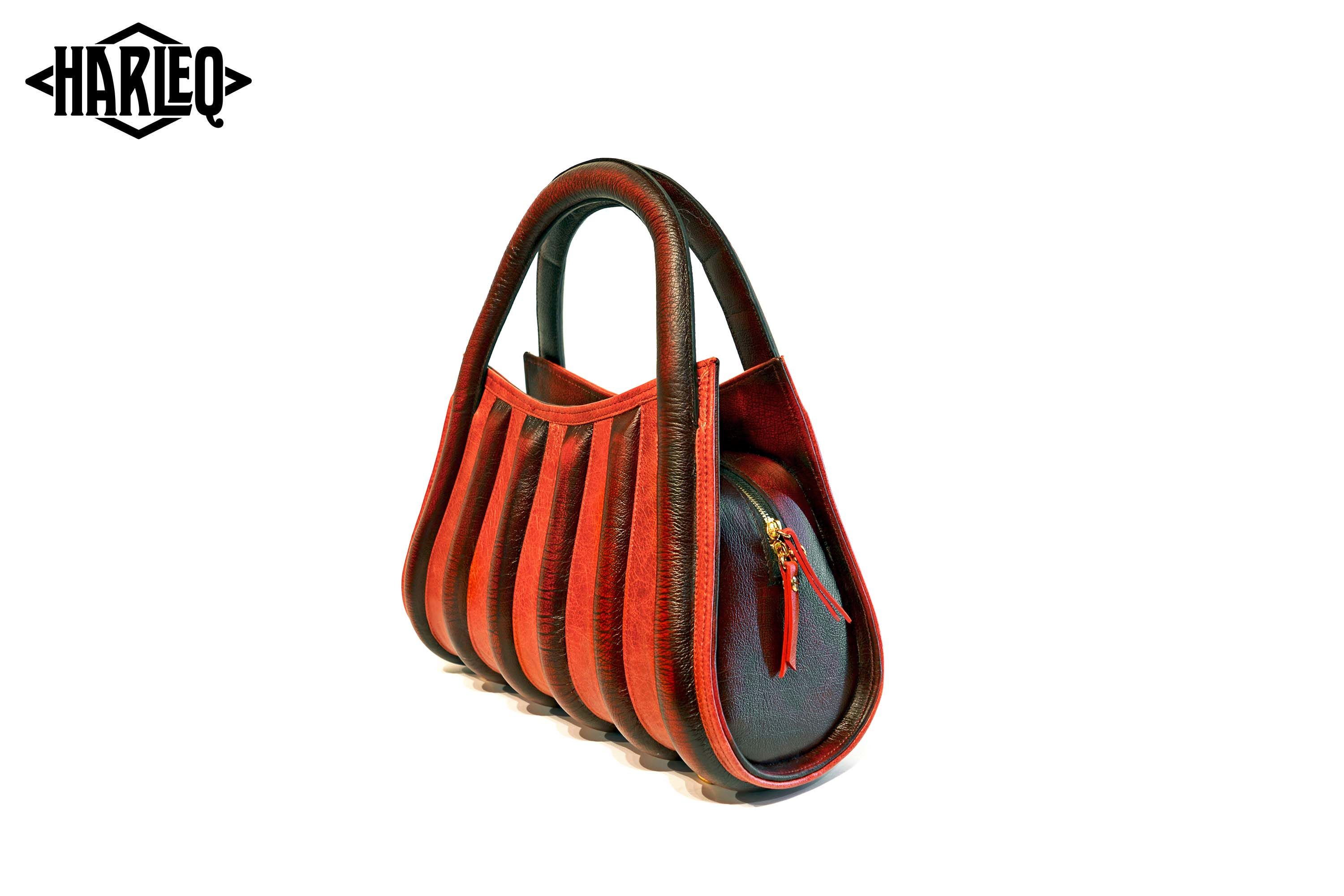 harleq the spine red luxury bag