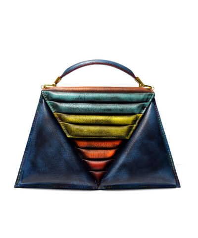 harleq triangles bag-multicolour patchwork