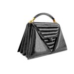 luxury-handbag-harleq-black-leather-triangles-side