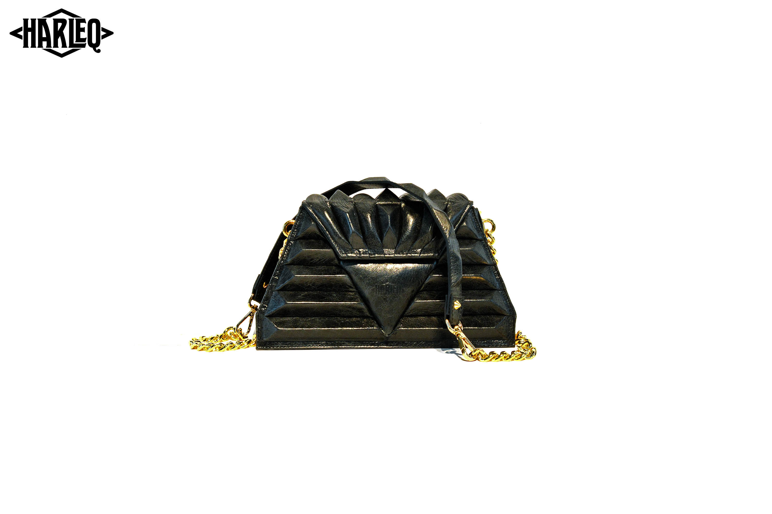 luxury pochette black modern harleq sphinx