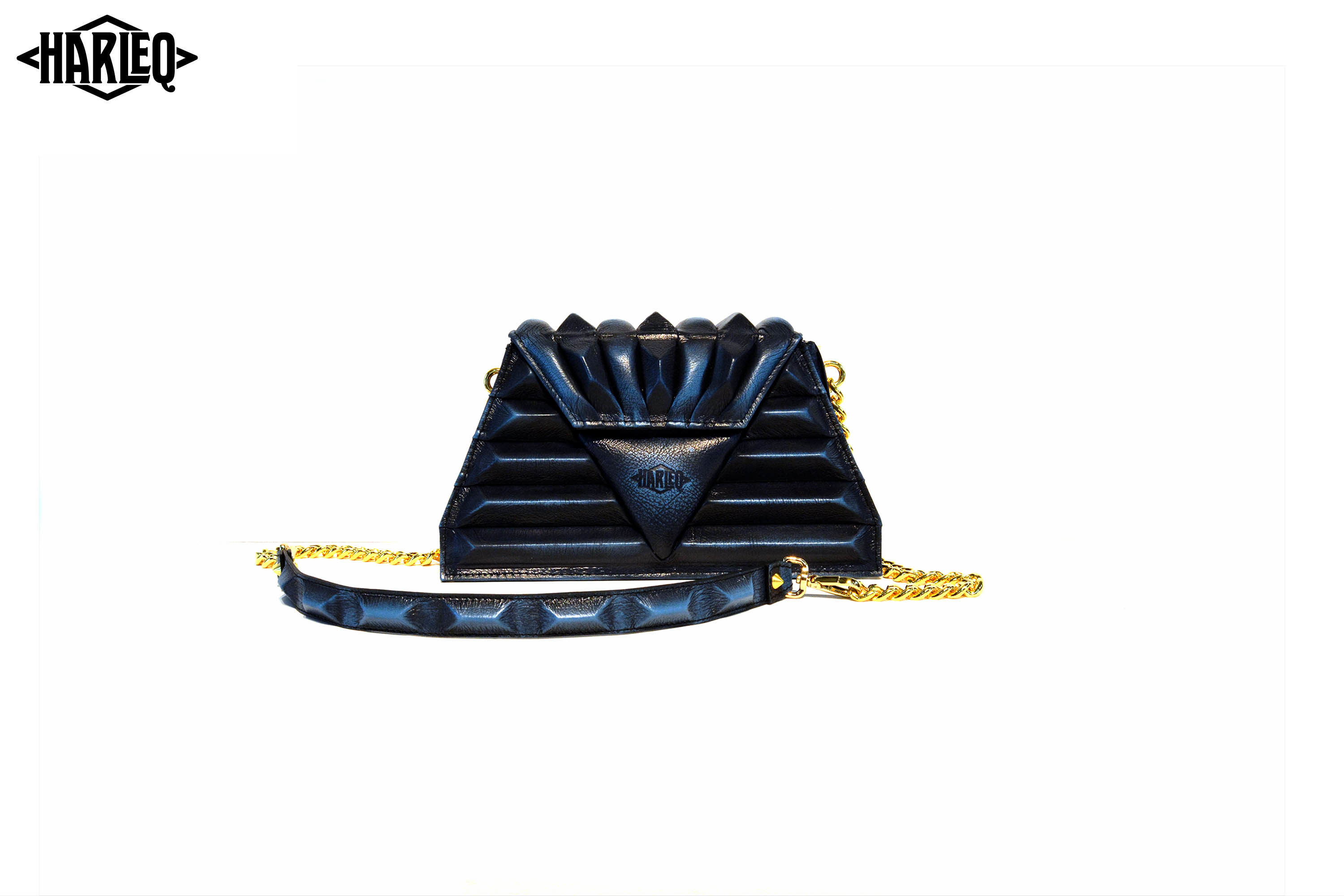 luxury pochette blue modern harleq sphinx