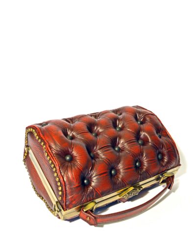 red leather bag vintage harleq