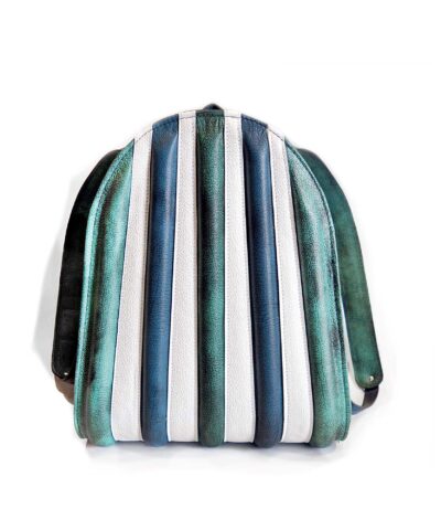 summer backpack turquoise blu leathers harleq