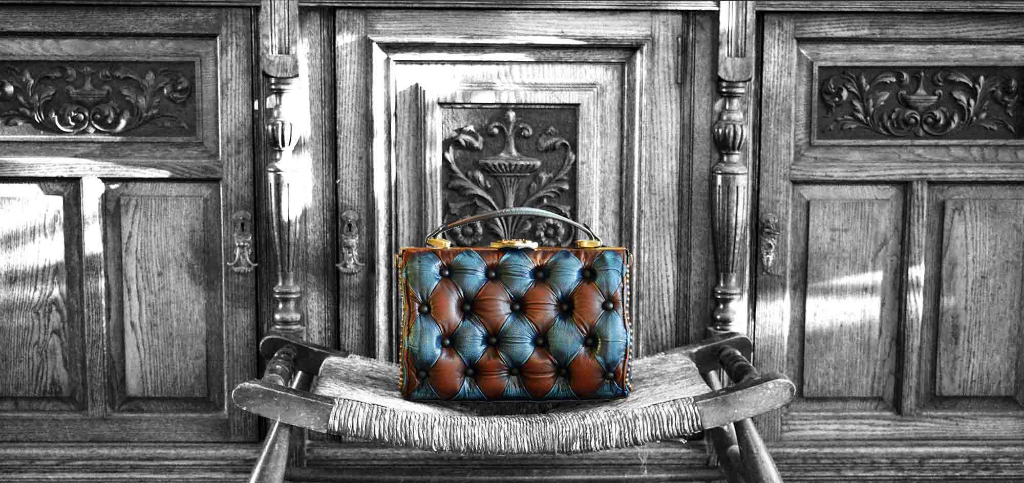 vintage patchwork luxury handbag